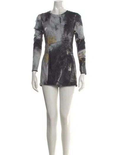 Pre-owned Helmut Lang Silk Mini Dress In Black