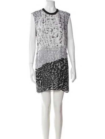 Pre-owned Helmut Lang Silk Mini Dress In White