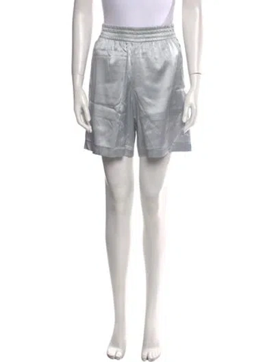 Pre-owned Helmut Lang Silk Mini Shorts W/ Tags In Gray