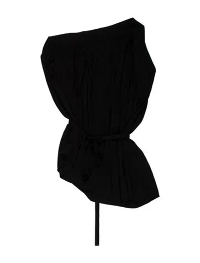 Pre-owned Helmut Lang Silk Mini Skirt In Black