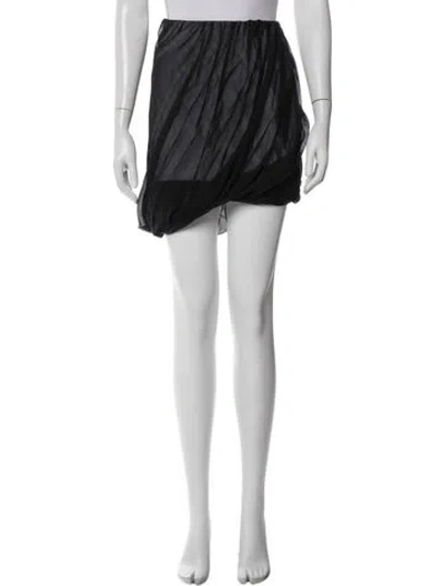 Pre-owned Helmut Lang Silk Mini Skirt W/ Tags In White