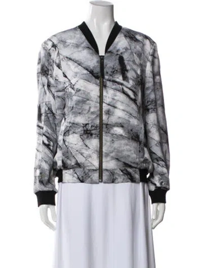 Pre-owned Helmut Lang Silk Patterned Evening Jacket In Multi