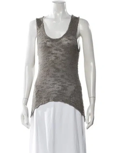Pre-owned Helmut Lang Silk Scoop Neck Sweater In Neutral