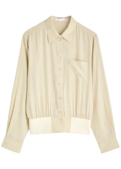 Helmut Lang Silk Shirt In Cream