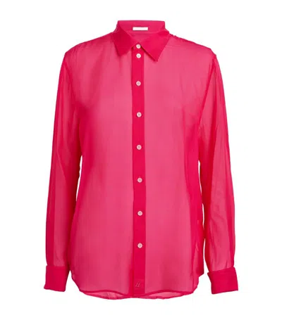 Helmut Lang Silk Shirt In Pink