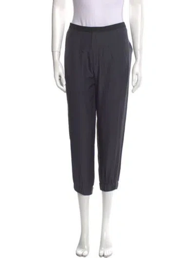Pre-owned Helmut Lang Silk Skinny Leg Pants In Gray