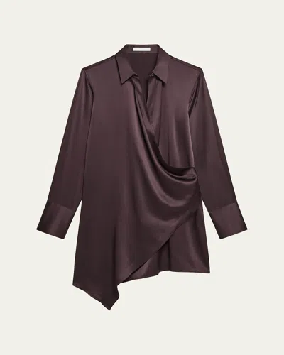 HELMUT LANG SILK WRAP SHIRTDRESS
