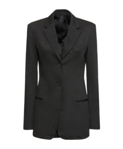 Helmut Lang Single-breasted Suit Jacket In Black