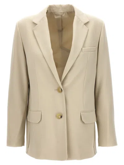 HELMUT LANG SINGLE-BREASTED WOOL BLEND BLAZER