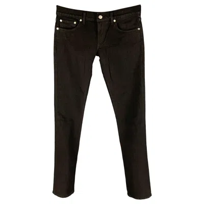 Pre-owned Helmut Lang Size 27 Black Cotton Femme Lo Cigarette Jeans