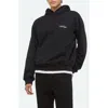 Helmut Lang Sketch Compact Cotton Graphic Hoodie In Black