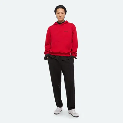 Helmut Lang Sketch Hoodie In Red