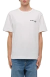 Helmut Lang Ski Map Graphic T-shirt In White