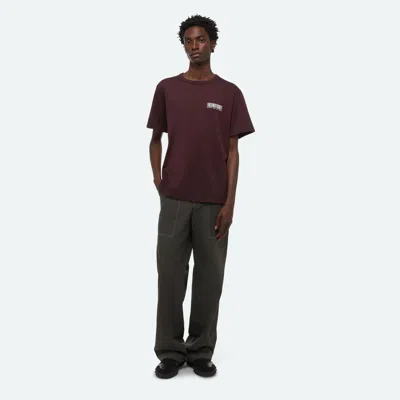 Helmut Lang Ski Schedule Tee In Brown