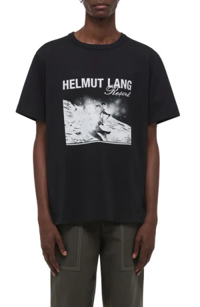 Helmut Lang Skier Graphic T-shirt In Black