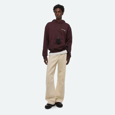 Helmut Lang Skier Hoodie In Brown