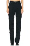 Helmut Lang Skinny Leg Pant In Rinsed Black