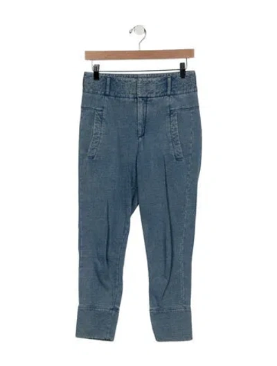 Pre-owned Helmut Lang Skinny Leg Pants In Blue