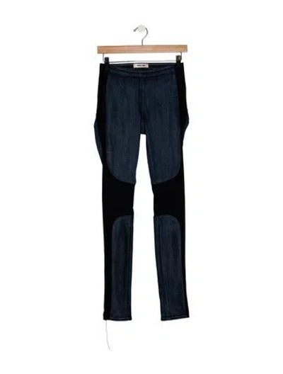 Pre-owned Helmut Lang Skinny Leg Pants In Blue