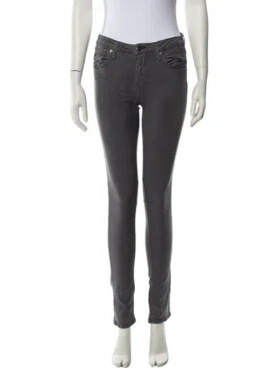 Pre-owned Helmut Lang Skinny Leg Pants In Gray