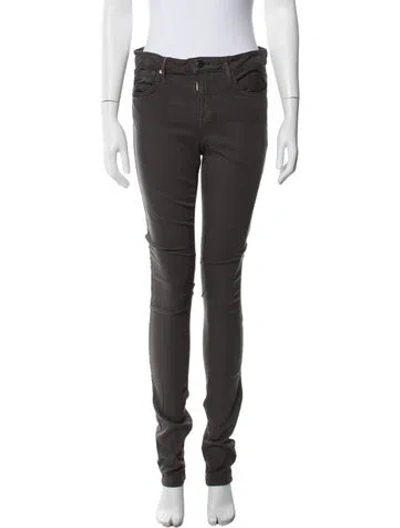 Pre-owned Helmut Lang Skinny Leg Pants In Gray