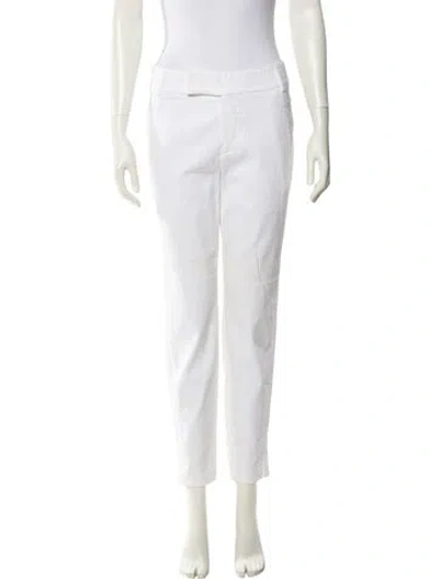 Pre-owned Helmut Lang Skinny Leg Pants In White