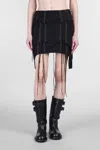 Helmut Lang Skirt In Black Rayon