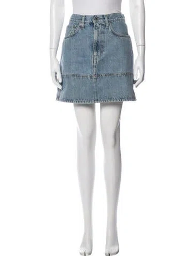 Pre-owned Helmut Lang Skirt In Blue