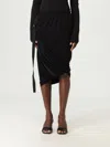 Helmut Lang Midi Skirt In Black