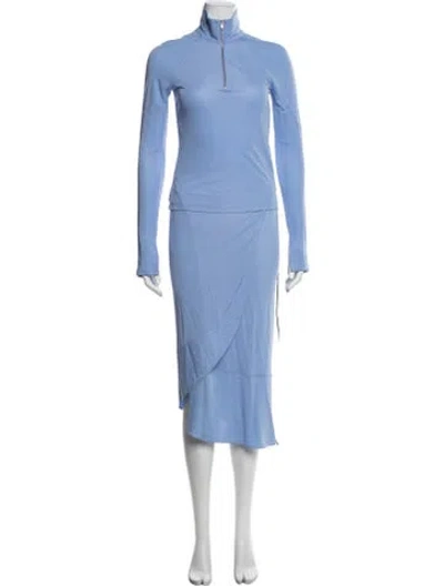 Pre-owned Helmut Lang Skirt Set In Blue