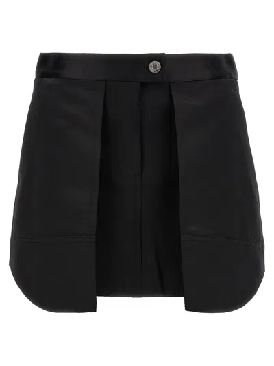 Helmut Lang Mini Cargo Skirt In Black