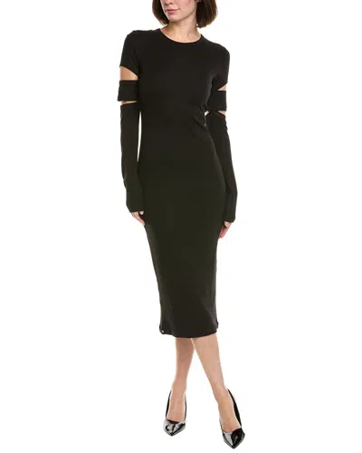 Helmut Lang Slash Dress In Black