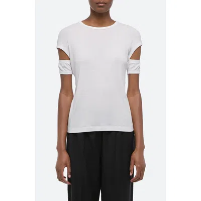 HELMUT LANG HELMUT LANG SLASH SHRUNKEN T-SHIRT