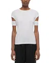 HELMUT LANG SLASH SHRUNKEN TEE
