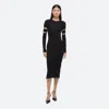 Helmut Lang Slashed Dress In Black