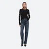Helmut Lang Slashed Long-sleeved Top In Black