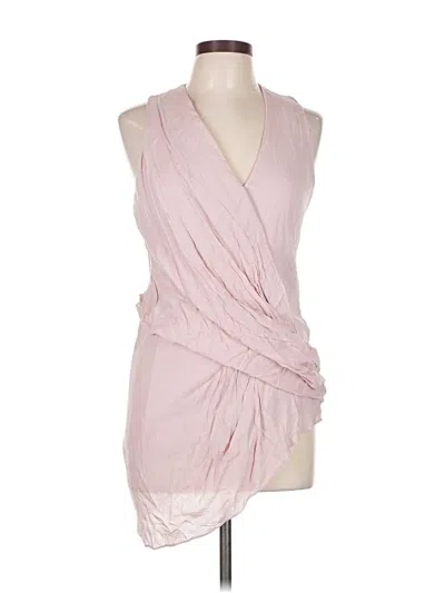 Pre-owned Helmut Lang Sleeveless Blouse In Pink