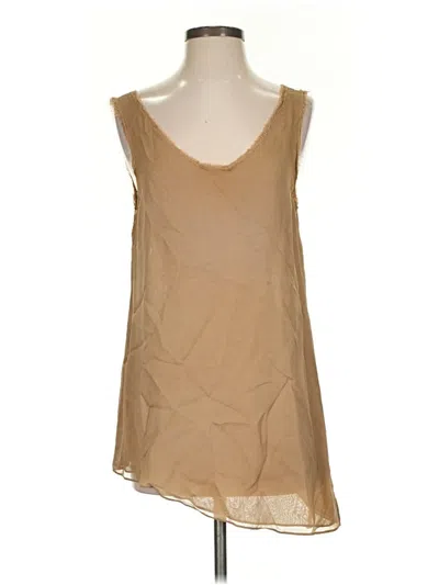 Pre-owned Helmut Lang Sleeveless Blouse In Tan