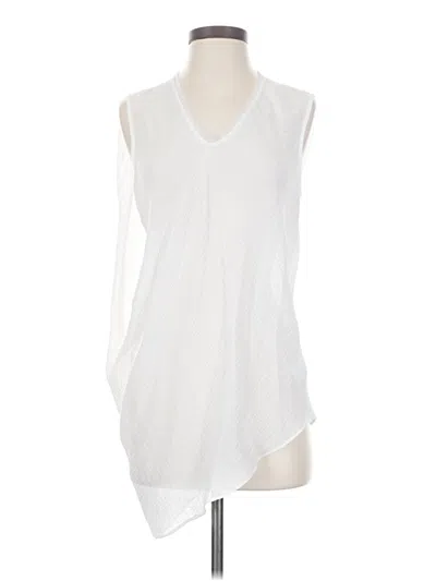 Pre-owned Helmut Lang Sleeveless Blouse In White