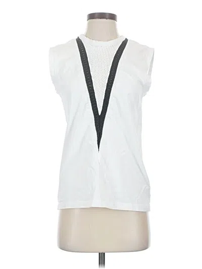 Pre-owned Helmut Lang Sleeveless Blouse In White