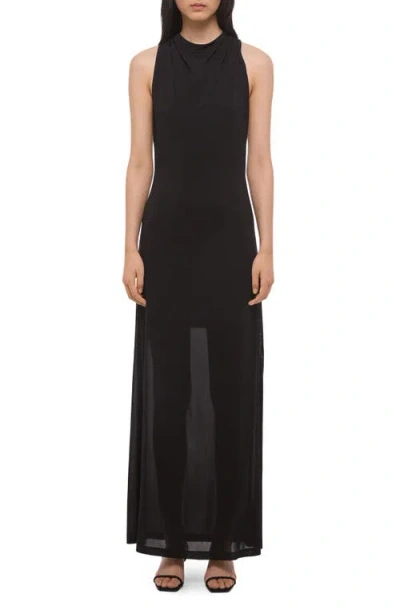 Helmut Lang Sleeveless Maxi Dress In Black