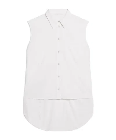 Helmut Lang Sleeveless Shirt In White
