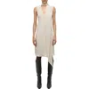 Helmut Lang Sleeveless Silk Slipdress With Scarf
