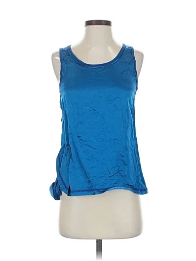 Pre-owned Helmut Lang Sleeveless Top Blue Halter Neckline Tops