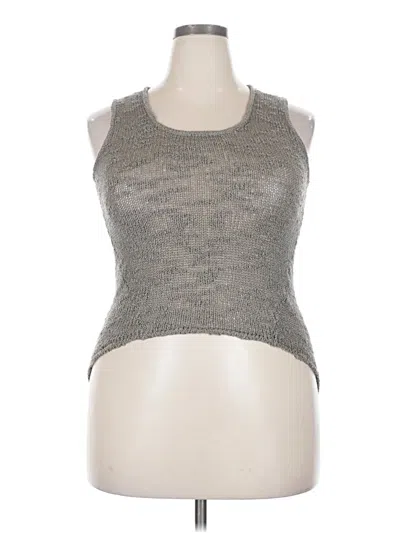 Pre-owned Helmut Lang Sleeveless Top Tan Halter Neckline Tops In Brown