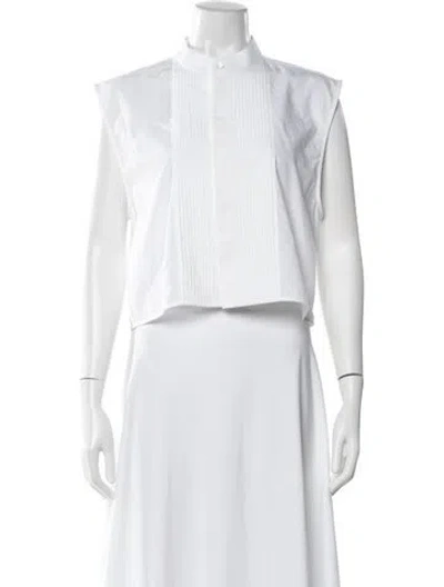 Pre-owned Helmut Lang Sleeveless Top W/ Tags In White