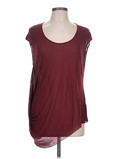 Pre-owned Helmut Lang Sleeveless T-shirt In Burgundy
