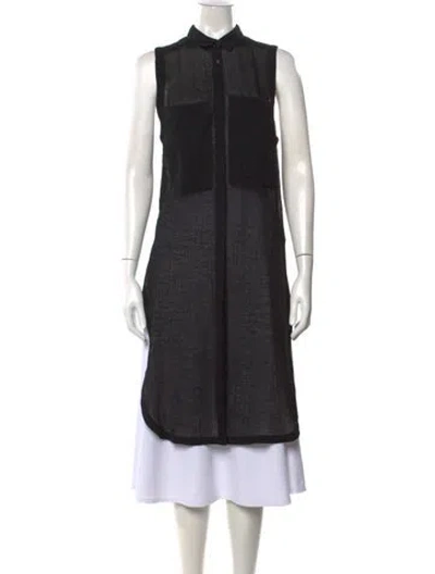 Pre-owned Helmut Lang Sleeveless Tunic In Black