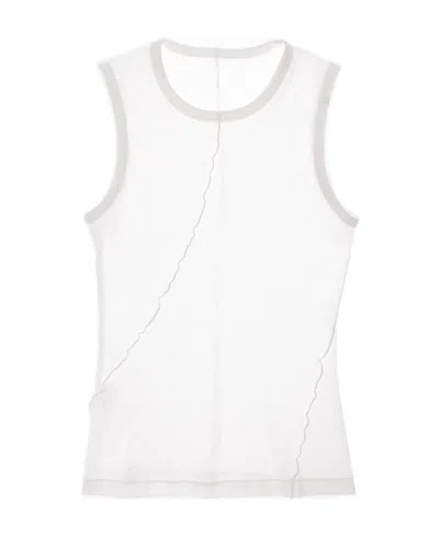 Helmut Lang Sleeveless Vest In White