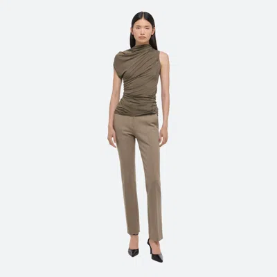 Helmut Lang Sleeveless Wind Top In Olive